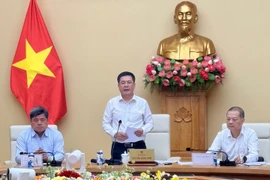 Le ministre de l’Industrie et du Commerce, Nguyên Hông Diên, s'exprime lors de la conférence. Photo: VietnamPlus