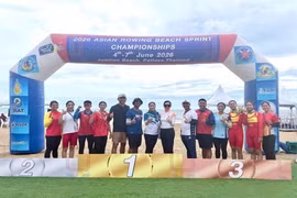 Pour sa première participation aux Championnats asiatiques d’aviron de mer, organisés en Thaïlande du 4 au 7 juin, l’équipe vietnamienne a réalisé une performance remarquée en remportant deux médailles d’or, une médaille d’argent et une médaille de bronze. Photo: tdtt.gov.vn 