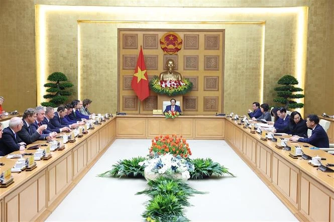 Le Premier ministre Pham Minh Chinh reçoit une délégation de grandes entreprises néerlandaises