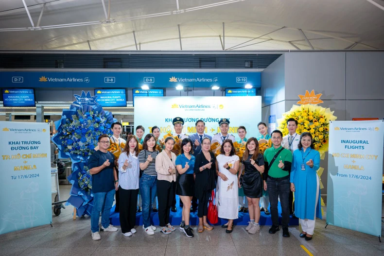 La compagnie aérienne nationale Vietnam Airlines a inauguré une ligne directe entre le Vietnam et les Philippines. Photo . VNA