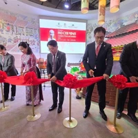 L'exposition intitulée "Le Président Hô Chi Minh - Symbole de paix et d'amitié" a ouvert ses portes le 23 mai à l'EXPO 2025 d'Osaka, dans la région du Kansai, au Japon. Photo : VNA