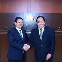 Entrevue entre le Premier ministre Pham Minh Chinh et le président du Sénat malaisien