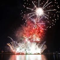 Une représentation de feux d'artifice de l'équipe de Dà Nang au Festival international de feux d'artifice de Dà Nang 2024. Photo: VNA