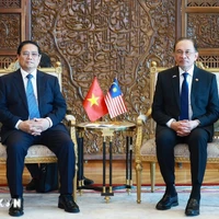 Le Premier ministre vietnamien (à gauche) et son homologue malaysien. Photo : VNA