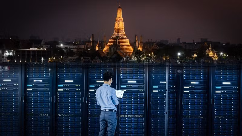 La Thaïlande attire d'importants investissements dans les centres de données et les services numériques. Photo: Nikkei Asia
