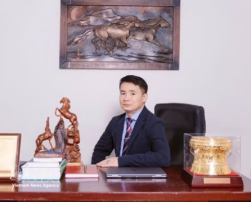 Le président de l’Association des Vietnamiens en Mongolie, Nguyen Huy Tuan. Photo: VNA
