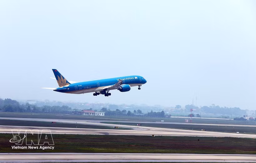 Un avion de VietnamAirlines. Photo: VNA