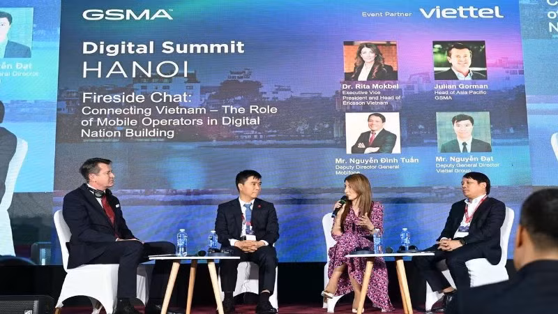 Sommet de la nation numérique (GSMA Digital Nation Summit). Photo: nhandan.vn