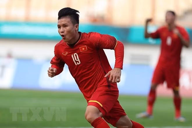 Nguyên Quang Hai sélectionné dans l'équipe ASEAN All-Stars pour affronter Manchester United. Photo: VNA