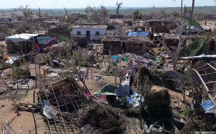 Conséquences du cyclone Chido. Photo : UNICEF