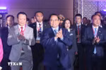 Le Premier ministre Pham Minh Chinh à une session de dialogue de haut niveau du Sommet des affaires et de l’investissement de l’ASEAN (ABIS) 2025. Photo: VNA