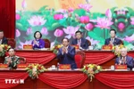 Le présidium dirige premier Congrès du Comité du Parti du gouvernement pour le mandat 2025–2030. Photo: VNA