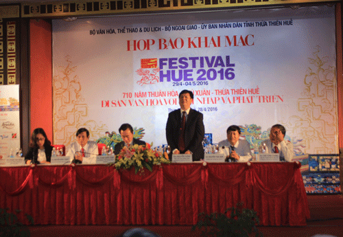 Conférence de presse sur le Festival de Hue 2016 ảnh 1 Conférence de presse sur le Festival de Hue 2016 ảnh 1