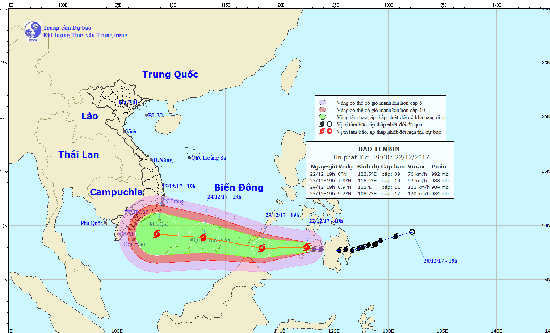 Le Vietnam se prépare à l'arrivée du typhon Tembin ảnh 1 Le Vietnam se prépare à l'arrivée du typhon Tembin ảnh 1