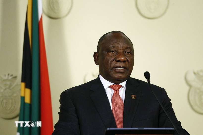 Le président de la République d’Afrique du Sud, Matamela Cyril Ramaphosa, effectuera une visite d’État au Vietnam les 23 et 24 octobre 2025. Photo: AFP/VNA