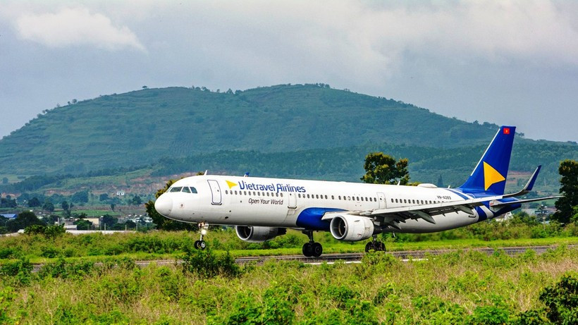 Un avion de la compagnie Vietravel Airlines. Photo : Vietnam+