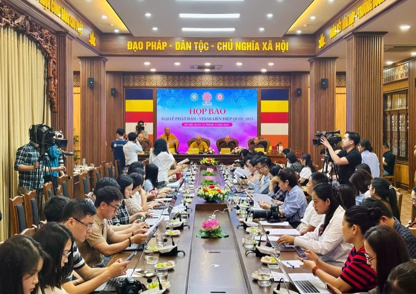 Conférence de presse sur le Vesak des Nations Unies 2025. Photo: VNA