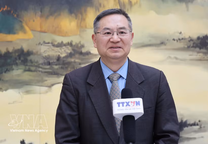 Cheng Hanping, directeur exécutif de l’Institut d’études régionales et nationales et directeur du Centre d’études vietnamiennes de l’Université de technologie du Zhejiang. Photo: VNA