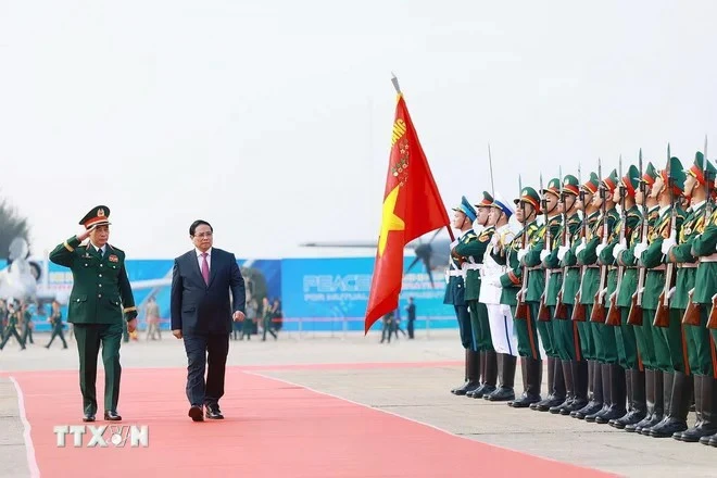 Le Premier ministre à l'ouverture de l’Exposition internationale de la Défense du Vietnam 2024