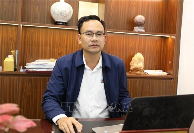 Pham Quoc Hoan, vice-président du Comité populaire de la commune de Khanh Hoi. Photo: VNA