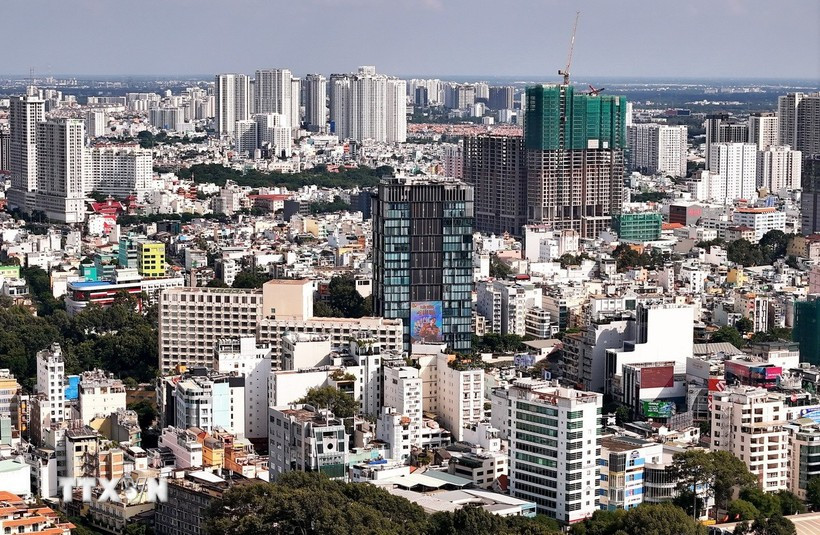 Des immeubles à Ho Chi Minh-Ville. Photo: VNA
