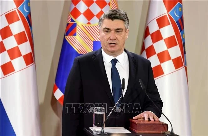 Le président croate Zoran Milanovic. Photo: VNA