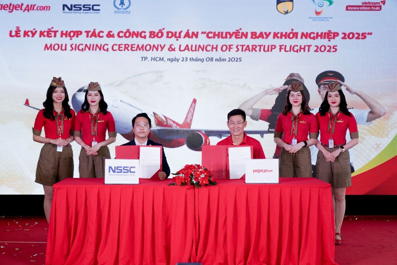 Cérémonie de lancement. Photo: Vietjet