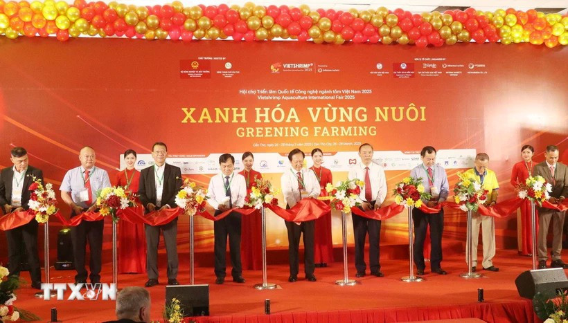 L'ouverture de la Foire internationale de l'aquaculture VietShrimp 2025. Photo: VNA