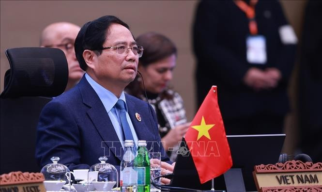 Le Premier ministre Pham Minh Chinh participe au 5ᵉ Sommet du RCEP. Photo: VNA
