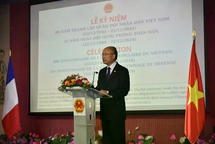 L'ambassadeur vietnamien Dinh Toan Thang à l'événement. Photo: VNA