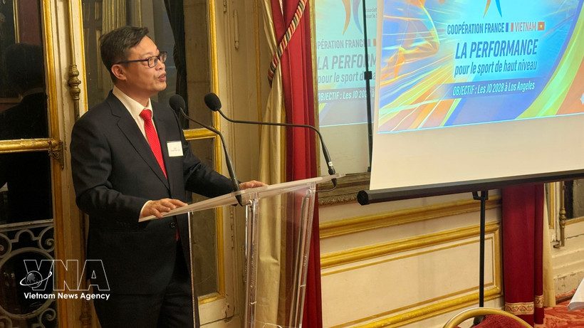 L’ambassadeur du Vietnam en France, Trinh Duc Hai, à l'événement. Photo: VNA