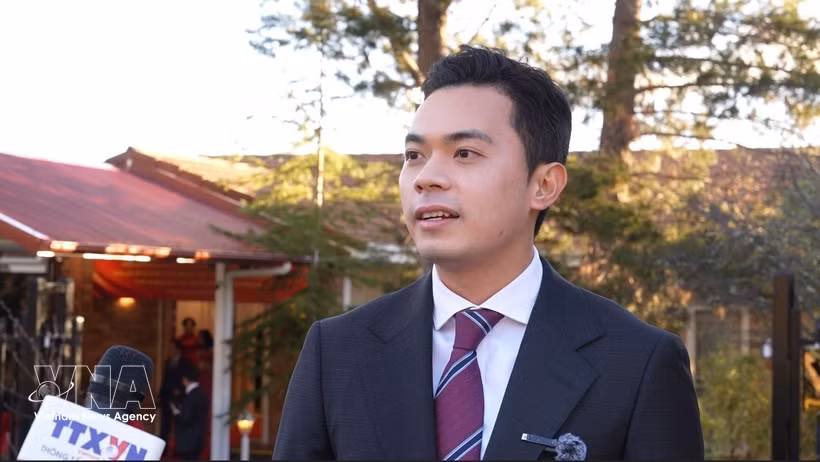 Huynh Tan Dat, président de l’Association des étudiants vietnamiens en Australie. Photo: VNA
