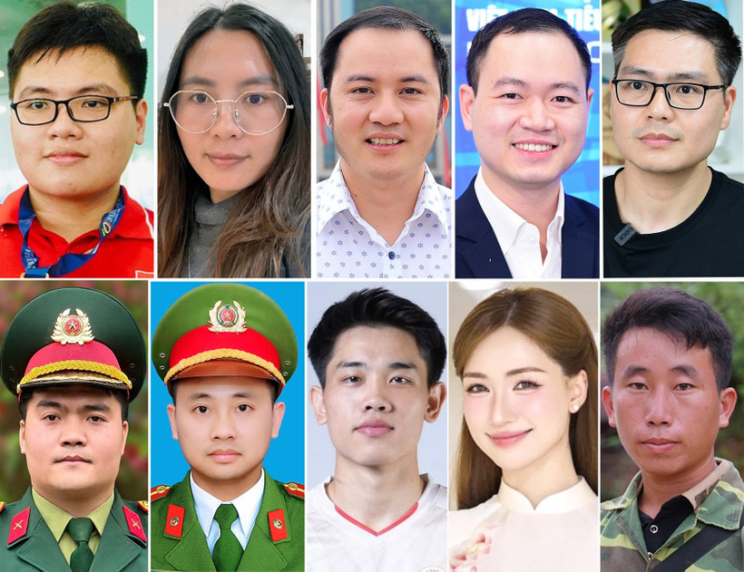 Dix jeunes Vietnamiens exemplaires de 2025. Photo: vietnamnet.vn