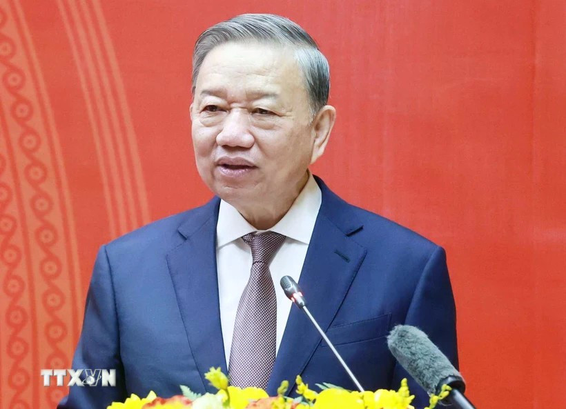 Le secrétaire général du Comité central du Parti communiste du Vietnam, To Lam. Photo: VNA