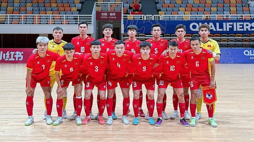L'équipe vietnamienne de futsal se prépare pour la Coupe d'Asie de futsal de l'AFC 2026. Photo: VNA