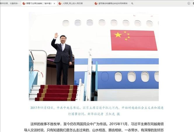 Photo d'illustration dans l'article mettant en lumière la profondeur des liens vietnamo-chinois, qualifiés de relations de « camaraderie et de fraternité ». Photo: VNA