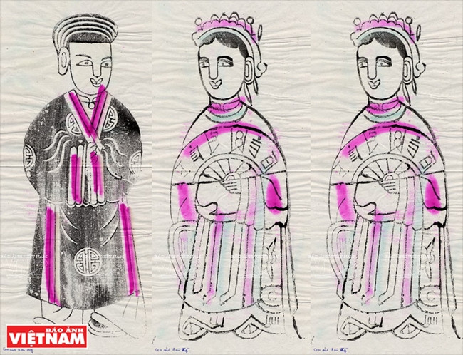 Peintures du village de Sinh, Huê. 