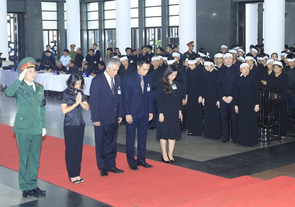 Une délégation de la Fédération mondiale des syndicats (World Federation of Trade Unions-WFTU), conduite son secrétaire général George Mavrikos, est allée rendre hommage au président Trân Dai Quang