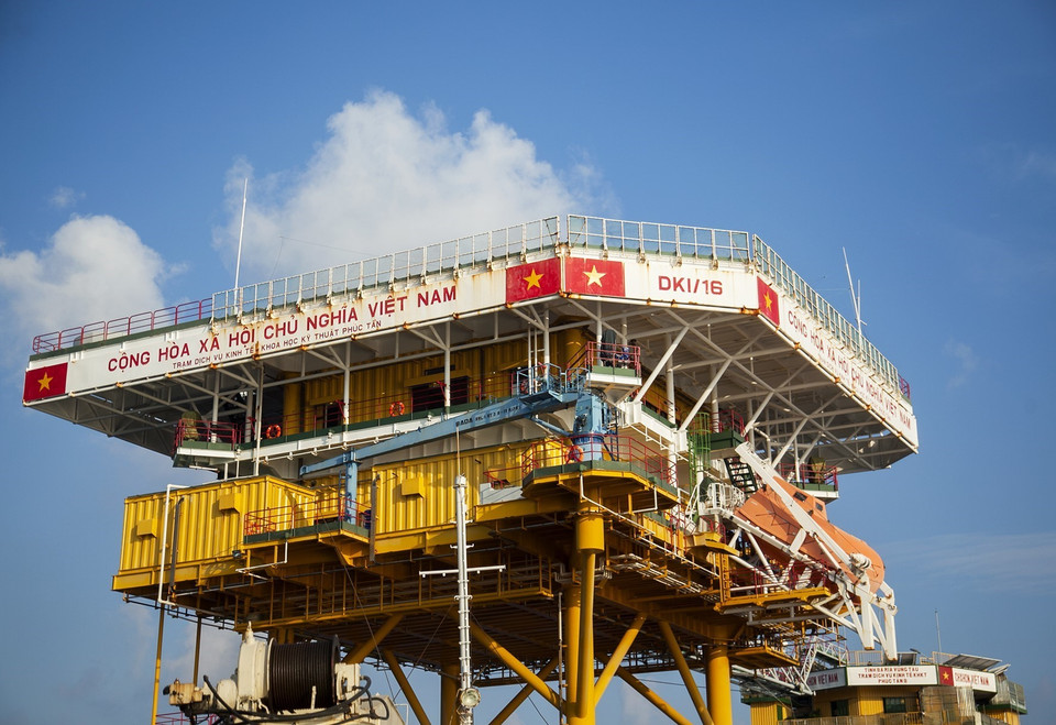 La plateforme DK1/16 à Phuc Tan.