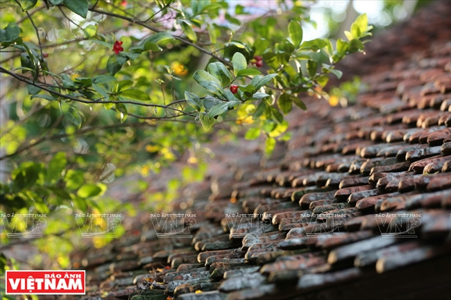 L’ancienne toiture de tuiles était faite avec des versants recourbés qui ressemblent au cerf-volant.