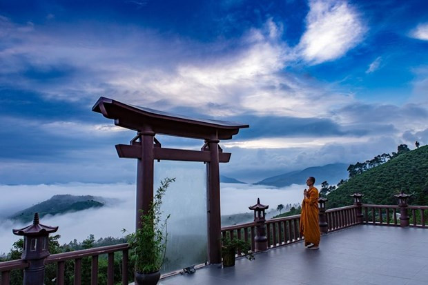 La pagode Linh Quy Phap An est comparée à "la porte du ciel". Photo: Vietnamplus