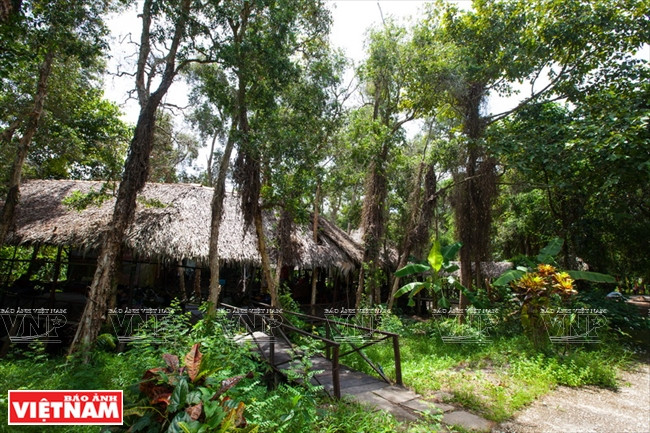 Des pavillons de repos pour les visiteurs.