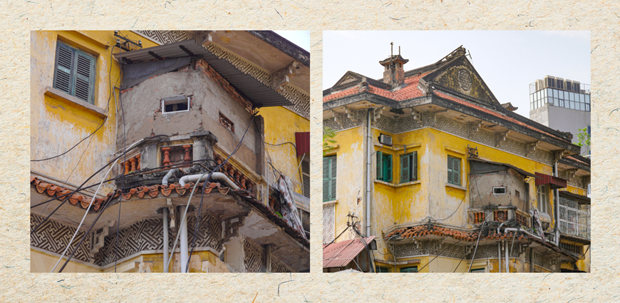 En termes de terrain utilisé, l'ensemble de ces villas représente 24 ha, une superficie non négligeable, chacune d'elle occupant en moyenne 400 m². Les experts parlent de biens à haute valeur socio-économique, chacune des villas ayant son propre style, ce qui a contribué à créer l'originalité du paysage urbain de Hanoi. Pourtant, l'utilisation actuelle des villas est loin de mettre en valeur leurs caractéristiques propres. Elle est non seulement pas économiquement efficiente mais affecte aussi leur architecture et le paysage urbain. Des problèmes complexes se posant dans leur préservation, leur gestion donne du fil à retordre aux autorités municipales, aux experts et aux habitants depuis de longues années. Photo : Minh Hieu/VietnamPlus 