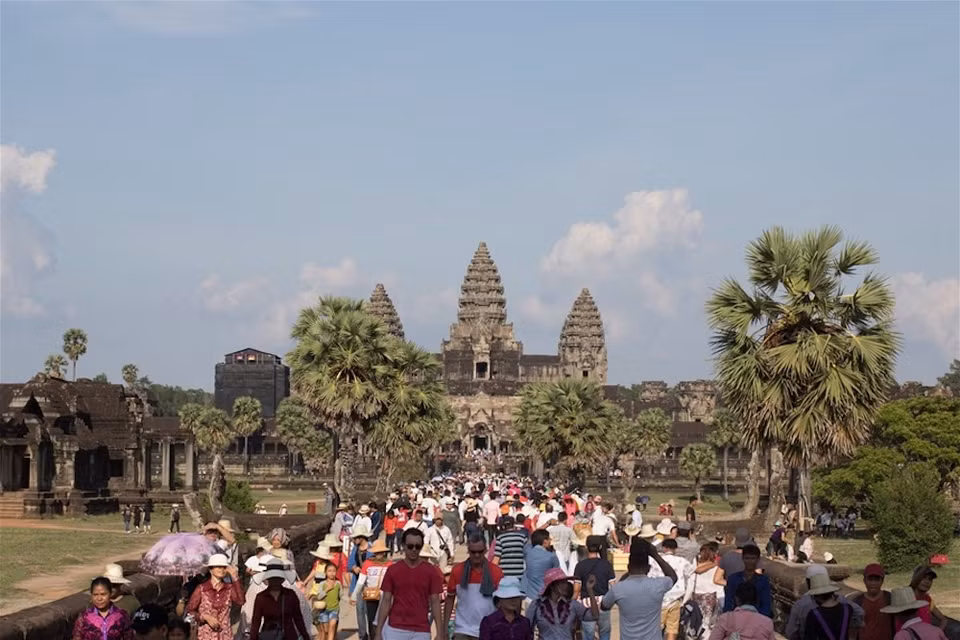 Les Temples d'Angkor Wat au Cambodge.