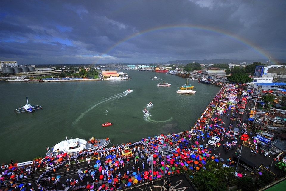 La fête Dinagyang (Philippines).