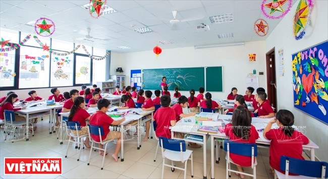 Vinschool, un réseau d'écoles de niveau international dans le Vinhomes City. Photo: Archives de Vingroup.