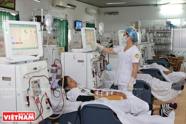 L’hôpital ​possède des dizaines de dialyseurs modernes.