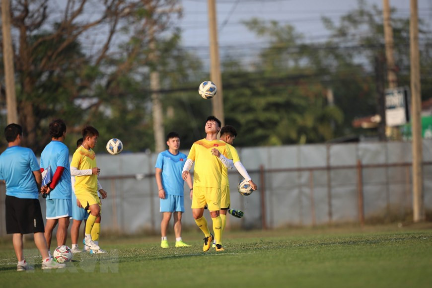 Le milieu de terrain Nguyên Quang Hai. Photo: VietnamPlus