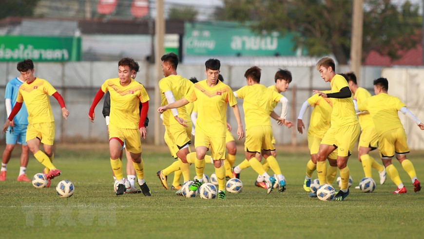 Des joueurs de l'équipe vietnamienne U23. Photo: VietnamPlus
