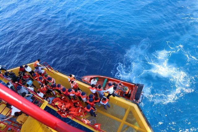  La plate-forme DK1 fut la destination finale du voyage de la délégation.